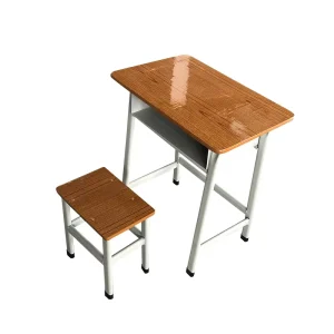 Classic Metal Classroom Desk Chair Set Eco Friendly Height Adjustable Durable for Schools Students Support Customization Bulk