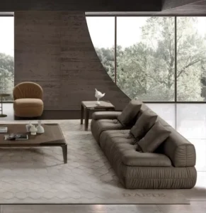 Classic Modern Multi seat Leather Sectional Sofa Set for Apartment and Villa Use