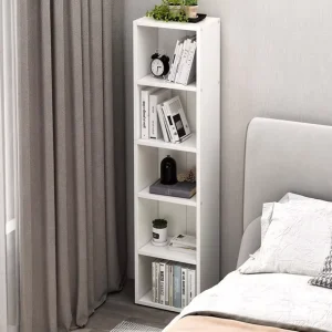 Classic Modern Wooden Panel Frameless Adjustable Bookcase Bookshelf School Supermarket Bedroom Dining Hotel Kids Room Home