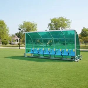 Classic Portable Football Team Shelter Soccer Player Bench with Bucket Seats PY-ZKBB-8