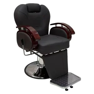Classic Retro Vintage European Barber Chair Adjustable Steel Armrest 360 Degree Swivel Heavy Duty Hydraulic Living Room