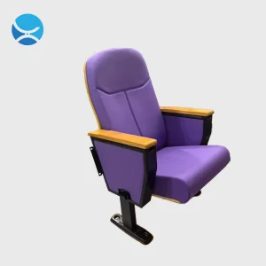 Classic Wooden Shell Auditorium Chair Hidden Foldable Writing Tablet Theater Lecture Hall Seating OEM Movable