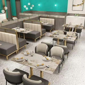 Classical Commercial Restaurant Coffee Shop Dining Hotel Fast Food Customized Furniture Sets