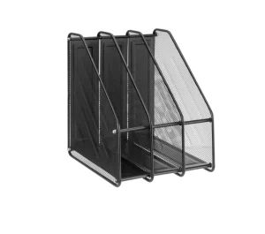 Classical Design Collection Rack Black Document Metal Mesh Magazine Holder
