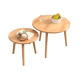 Classical Eco Friendly Foldable Multifunctional Living Room Small Round Bamboo Wood Coffee Tea Table