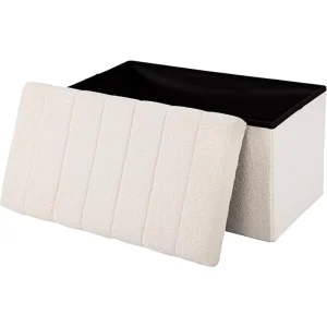 Classics Multi Function Soft Teddy Factory Velvet Striped Padded Seat Storage Bedroom Living Room Furniture Stool Bench Ottoman