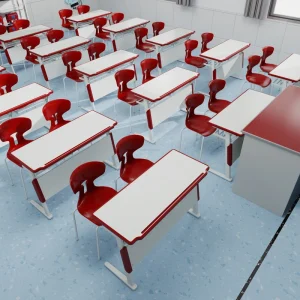 Classroom Furniture School Desk and Chair Ergonomic School Table and Bench Student Double Desk and Chair