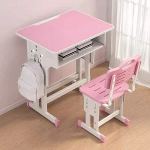 Classroom Furniture Single Wooden School Desk and Chair Set for Student