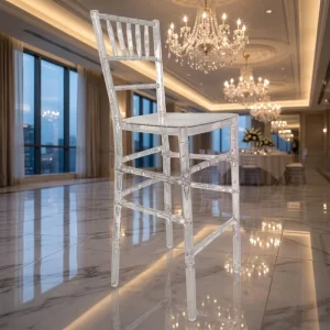 Clear Acrylic Bar Stool Modern Transparent Bar Chair