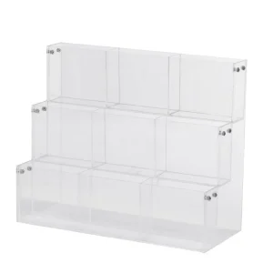 Clear Acrylic Lottery Display Shelf Organizer Portable Eco Friendly Transparent Rack for Envelopes Brochures Magazines Holder