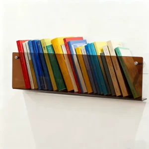 Clear Acrylic Portable Lightweight Bookshelf Invisible Floating Wall Ledge Easy Clean Kids Book Display Shelves