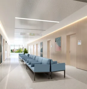 Clinic Hospital Dental Department Waiting Chair Reception Area Sectional Modular Corner Sofa Set Contract Furniture