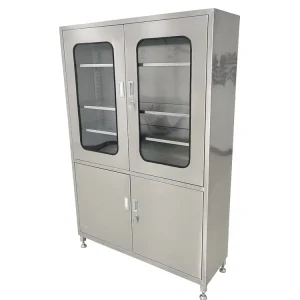 Clinic Tall Storage Cabinets Stainless Steel Medical Cabinet Hospital Furniture 800*400*1800MM