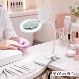 Clip on Dual Use Usb Magnifying Glass Lamp Led Magnifier Table Light for Nail Art Watch Repair Stamp Collection