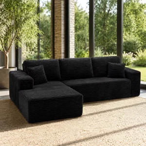 Cloud Modular Sectional Compressed Sofa Modern Upholstered Boneless Couches Chair Sponge Sofa for Bedroom