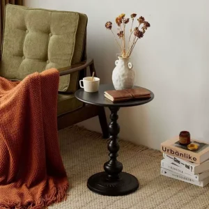 Coffee Table Console Table with Top Gold Coated Metal for Home Decoration