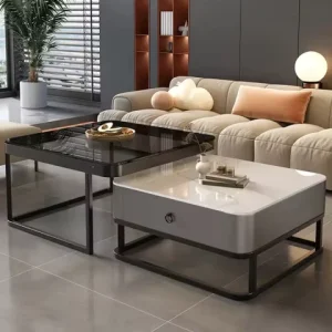 Coffee Table Living Room Furniture Light Luxury High end Modern Simple Glass Table with Durable Eco Friendly Easy Clean Features