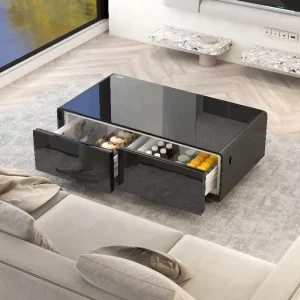 Coffee Table Multi function Smart Coffee Table with Frozen Drawer Refrigerator Fridge Table for Living Room