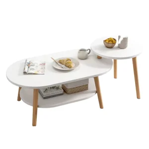 Coffee Table Set Simple and Modern Creative Design for a Living Room Mini Round Table for the Bedroom Suitable for Home Use