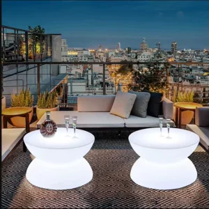 Coffee Table Waterproof Night Club Party Table 16RGB Color LED Plastic Commercial Furniture Portable Bar Table