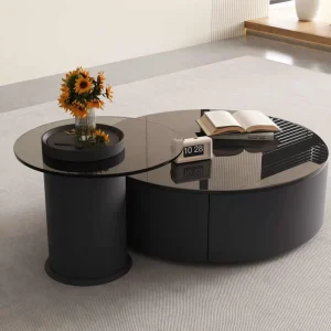 Coffee Tables Black Minimalist Mirrored Unique Coffee Tables