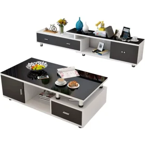 Coffee Tables Italian Design Stainless Steel Coffee Table TV Stand Set Living Room Diamond Coffee Table