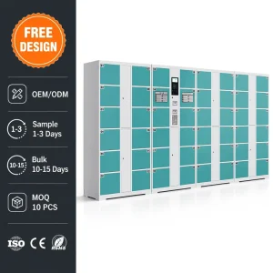 Coin Operated Storage Locker Cold Rolled Steel Bag Deposit Cabinet Electronic Keypad Lock Shopping Mall Supermarket Public