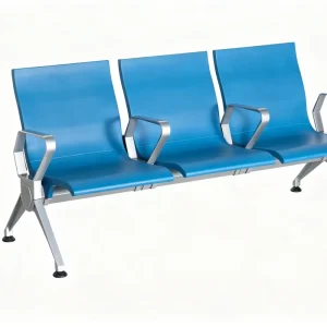 Cold Rolled Steel Foldable Gang Chair Durable PU Padded School Workshop Airport Hospital Waiting Room Link Bench