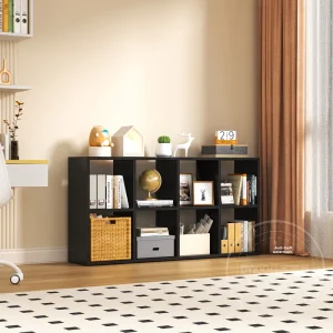 Cold Rolled Steel Multi Layer Lattice Light Luxury Style Floor Standing Living Room Storage Cabinet Bookshelf Disassembly