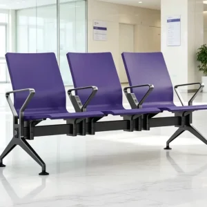 Cold rolled Steel Airport Hospital School Multi person Public Place Waiting Chairs with Thickened Steel Pipe Design