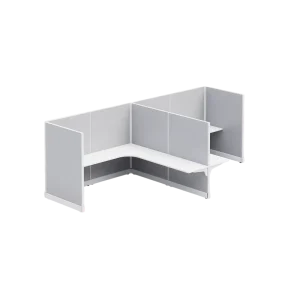 Collaborative Team Workstation with Divider Panels Modular Extendable Modern Workstation for Office