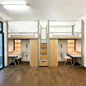 College Student Dormitory Bunk Bed Under Bed Table Metal Construction Minimalist Design Customized Color OEM ODM Customized for
