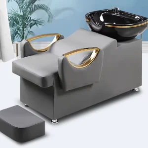 Color Custom Comfortable Hair Salon Lying Massage Furniture Washing Bed Shampoo Chair With Bowl