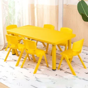Colorful Plastic Table and Chair Set for Children for Kindergarten Nursery and School Classroom Furniture