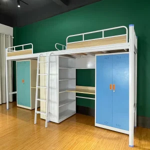 Combination with Closet Home School Dormitory Furniture Student Apartment Bunk Beds