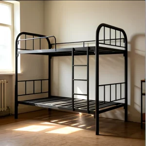 Comercial Grade Metal Bunk Bed Frame ODM OEM Customized Iron Double Bed Frame Ideal for Hotel Airbnb Property