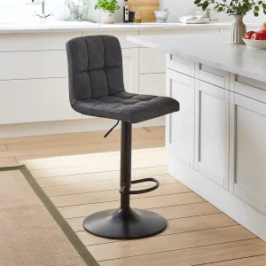 Comfort Padded Ergonomic Swivel Bar Chairs Modern Design Multi Color Custom Rotatable Counter Stools for Barber Salon
