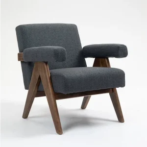 Comfort and Style One Seater Armchair for Living Room Bedroom Mall With Sponge Filled Fabric Sofas
