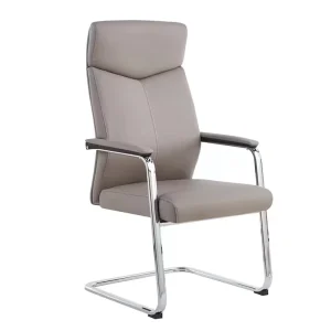Comfortable Breathable PU Leather Executive Office Chair Ergonomic Design Adjustable Height Solid Back Revolving Hotel