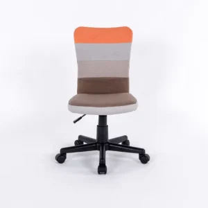 Comfortable Fabric Material 120mm Chrome Plated air Rod Rotating Employee Office Chair