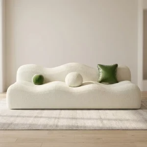 Comfortable Function Memory Foam Compressed Sectional Sofa with Corduroy Fabric for Apartment Villa Home Office Seating