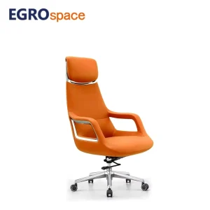 Comfortable Furniture Metal Adjustable Headrest Executive Manager Leather Office Chair