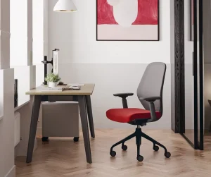 Comfortable High Back Boss Chair with Thickened Cushion Flip up Arms and Wheels Ergonomic Mesh for Productive Team