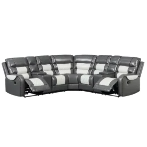 Comfortable Home Theater Furniture Set PU Leather Stylish for Cinema Room Use Charging Equipment