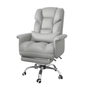 Comfortable Leather Office Chair Reclining Home Sedentary Sofa Chair Computer Chair Lifting Seat Backrest