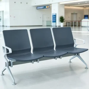 Comfortable Metal Commercial Waiting Chair Airport Y Chair Hospital Waiting Chair with Charging Devices