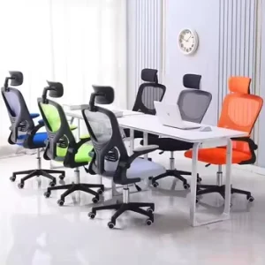Comfortable Modern Design Office Chairs Single-Person Home Computer Mesh Ergonomic Adjustable Height Gliding Custom Colours Long