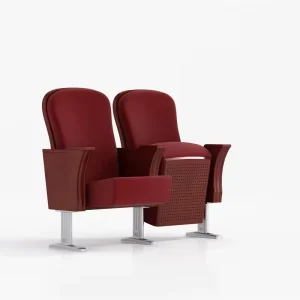 Comfortable Modern Fabric Theater Furniture Folding Chair for School Lecture Hall Church Auditorium