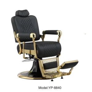 Comfortable Modern Heavy Duty Reclining Barber Chair with Aluminum Frame Eco Friendly Salon Furniture for Hair & Beauty Salons