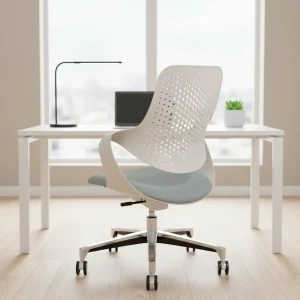 Comfortable Modern Rocking Plastic Swivel Chair with Adjustable Height for Hotel Use